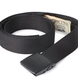 Jasgood Black Travel Security Belt Pant Size 26-40